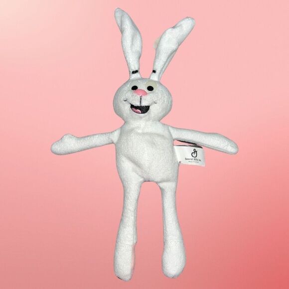 Vintage 1998 General Mills Trix Rabbit Breakfast Pals Plush Beanie Baby - Picture 1 of 4